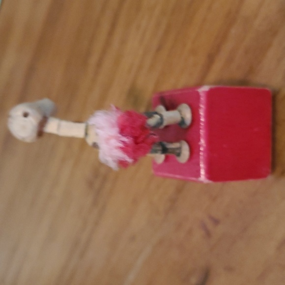 Vtg, 1960's Wooden Animal Push Puppet Collapsible Toy - Picture 6 of 6